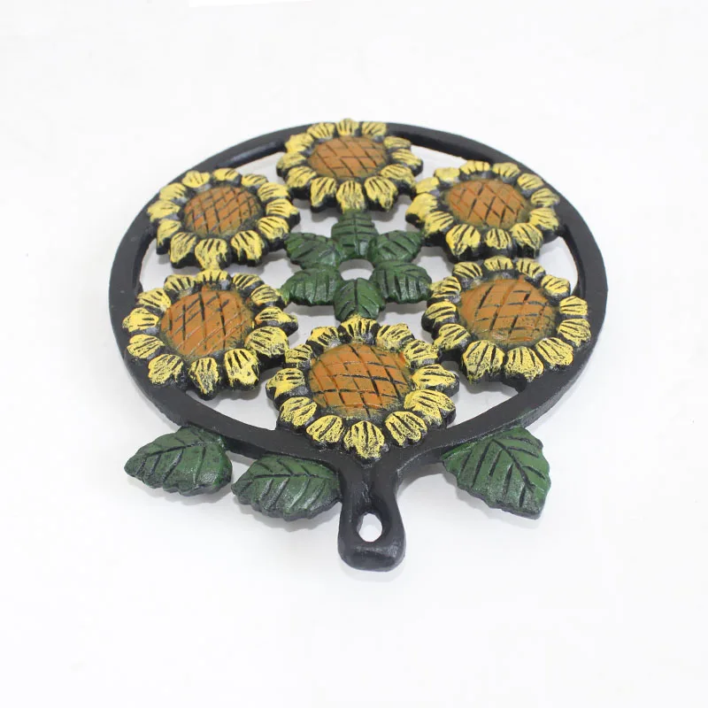 Sunflowers Cast Iron Trivets For Wall Decoration Buy Cast Iron Trivet