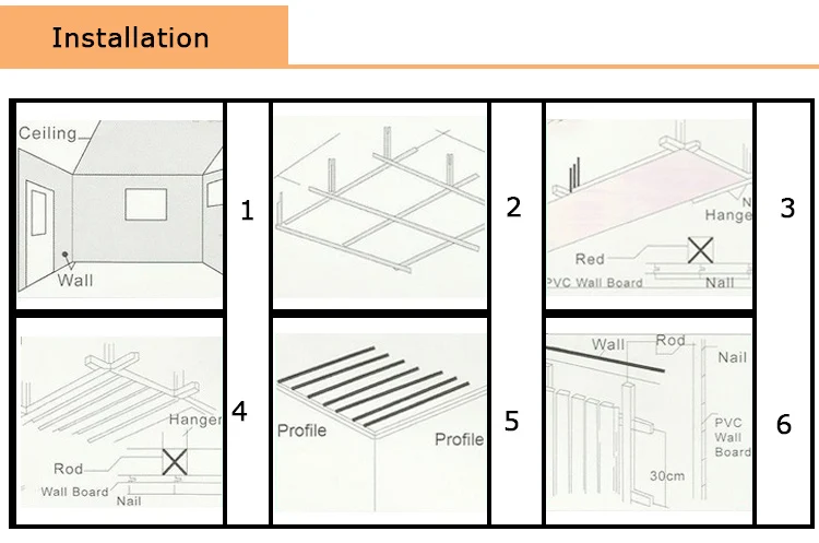 pvc ceiling install