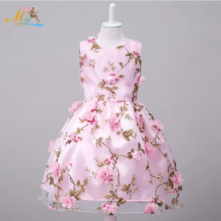 2019 High Quality Flower Frocks Designs Party Wedding Baby Girl Dress ...