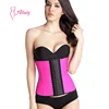 Amazon selling pink color steel bones women waist trainer corset