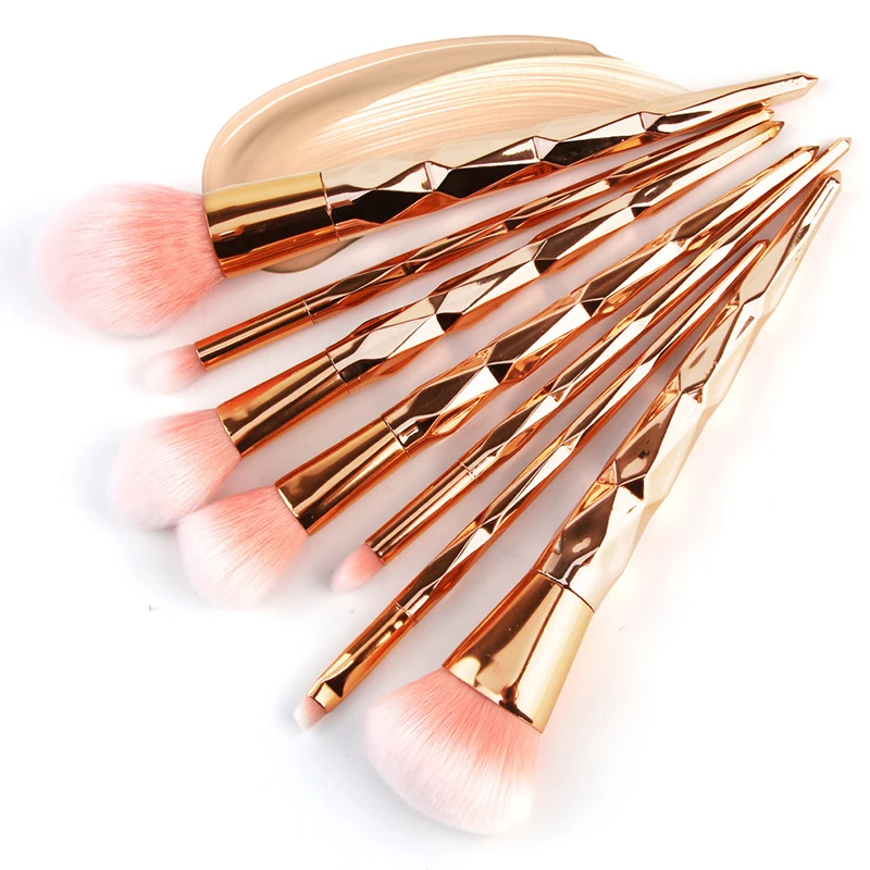 

Best Sell Newest High Quality Custom Logo Professional Makeup Brush Kit Synthetic Hair Makeup Brushes Set 7pcs