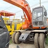 Japanese Used Hitachi EX100w Wheel Excavator in stock with nice working performance