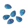 Wholesale Price Synthetic Color Play Colored Pear Opal Cabochon For Jewelry Setting