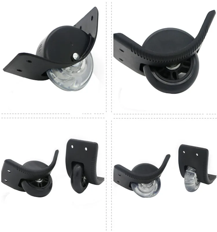 Super September Replacement Luggage Travel Suitcase Repair Wheels Black