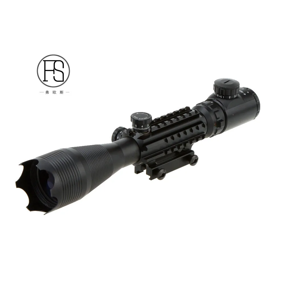 

4-16x50 military tactical sniper rifle gun shooting hunting optics sight magnification red and green illuminated riflescope