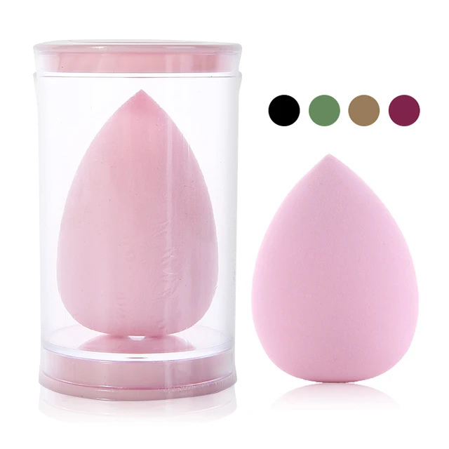 

Wholesale beauty sponge personal care cosmetic puff makeup sponge without logo YF137, Black, green,red,pink,brown and so on