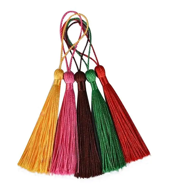 Wholesale Long Polyester Car Tassel Keychain Decoration With Hook - Buy ...
