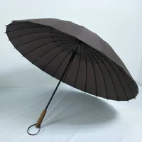 

Custom Logo High Quality Strong Heavy Duty Carved Wooden Handle Umbrella