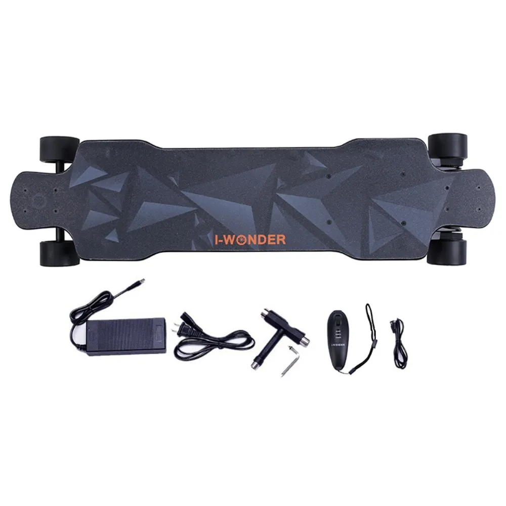 
SK-F I-Wonder electric skateboard flexible deck dual motors 1200W*2 belt driven longboard boosted skateboard 