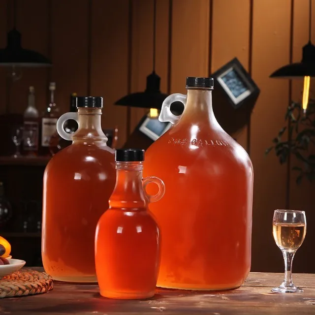 1200毫升 40 盎司独特的大容量异形玻璃酒瓶酒柄和螺旋帽