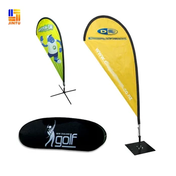 Outdoor Wind Flags Promotion Feather Flag Printed Swooper Banners