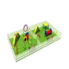 colorful outdoor playground game group with PET ( DOG)