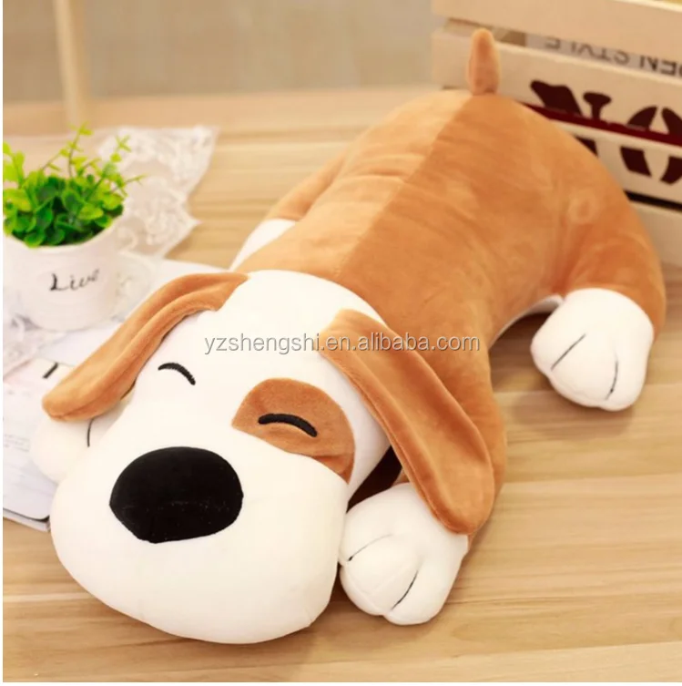 plush dog pillow