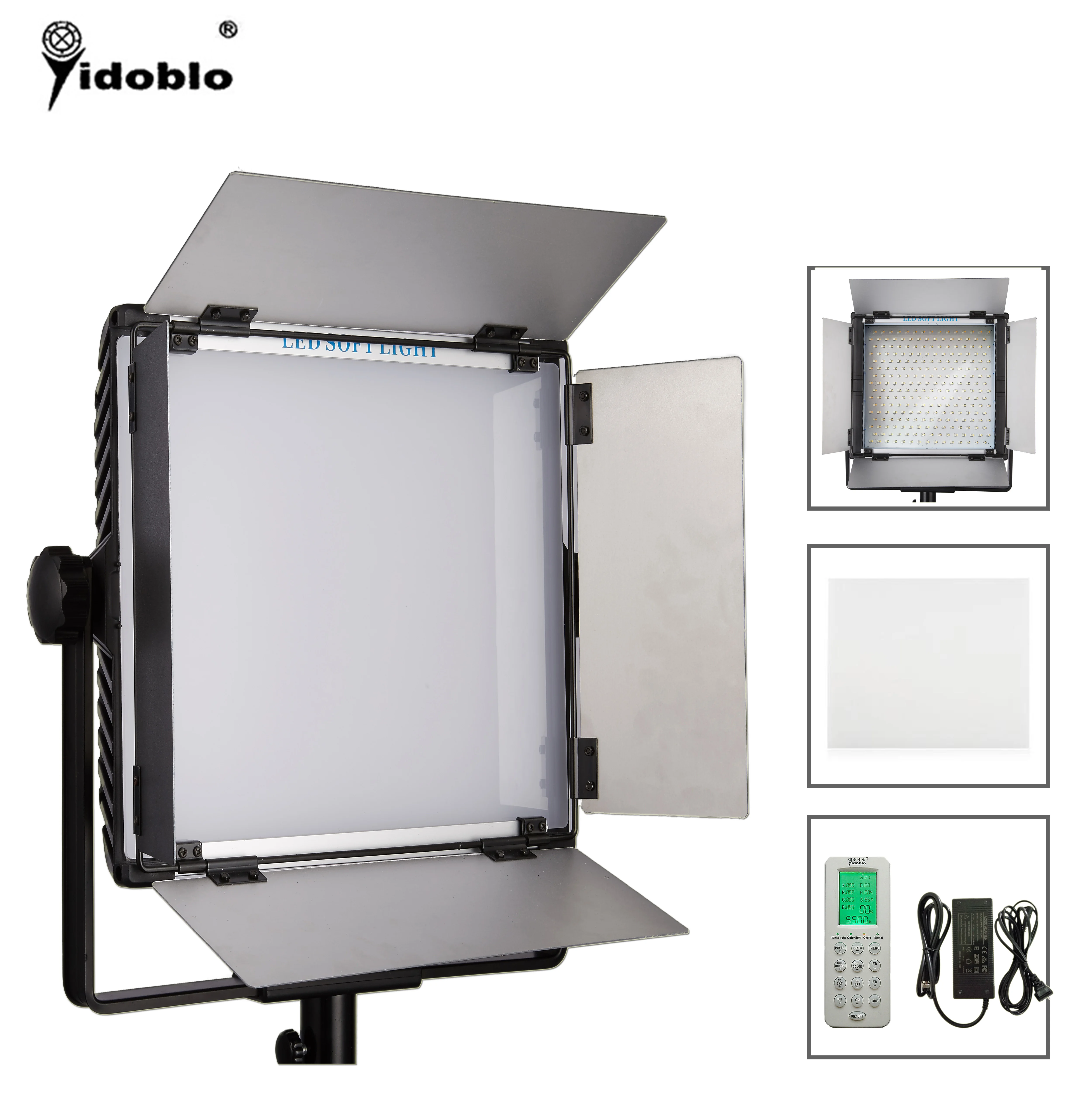 

2800K-9990K Photographic light Yidoblo A-1200C as arri RGBW soft panel light film shooting professional equipment, Blue&black