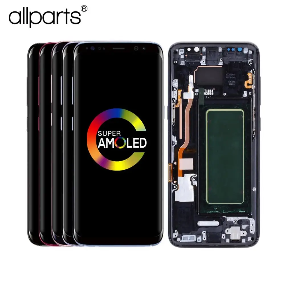 

ORIGINAL AMOLED for SAMSUNG S8 LCD Display Touch Screen with Frame Digitizer Replacement for SAMSUNG GALAXY S8 LCD Display