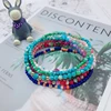 Colorful Gemstone Rondelle Seed Beads Bracelet Sets For Kids Jewelry