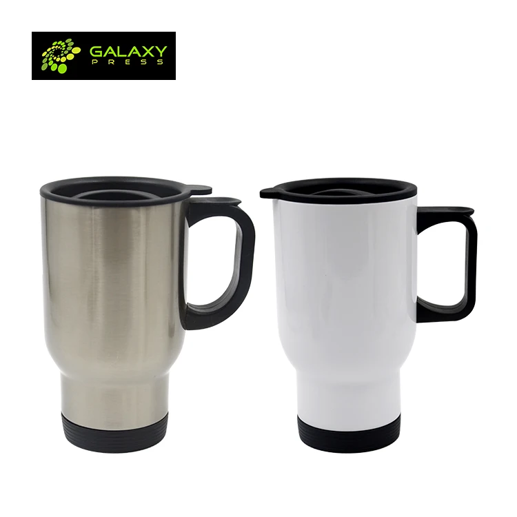 

Hot Sale Sublimation Coated Stainless Water Kettle /Coffee Mug for Heat Transfer, Silver, white