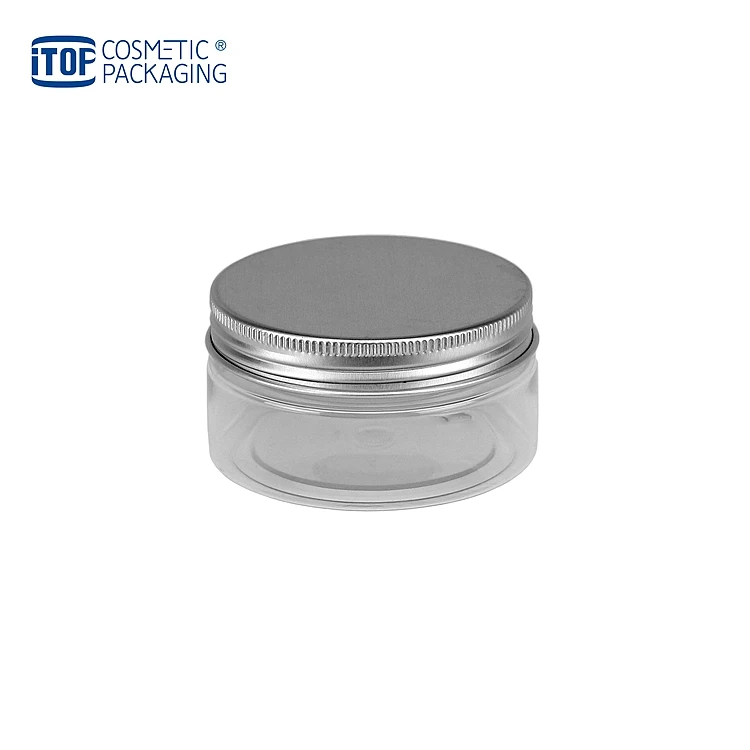 Tjab180 180ml Amber Pet Jar Matte Black Cap Empty Hair Product