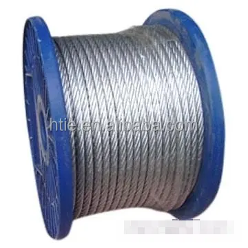 
hot dipped galvanized steel wire cable 7*19 7*7 