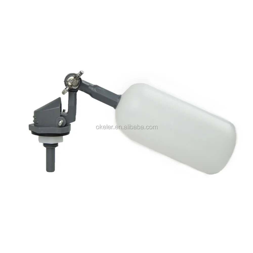 Plastic 1/4 Inch Mini Tank Mount Float Valve,Adjustable Arm,1.5 Gpm At