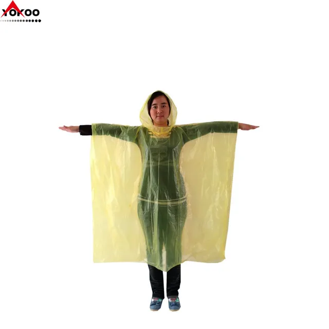 foldable raincoat in pouch