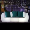Modern plastic bar lounge sofa chair 16 colors illuminated led furniture white sectionals sofas with remote control