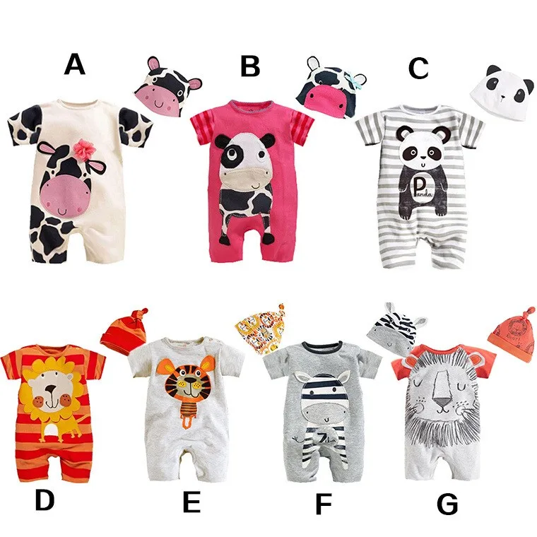 

Wholesale 2017 Baby Clothes Organic Cotton Fashion Baby Rompers, As pictures