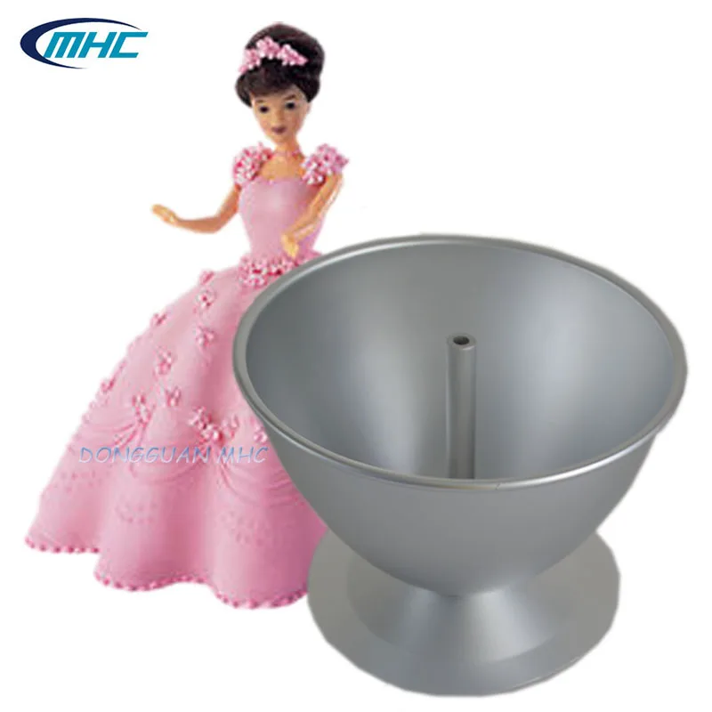 

100% food grade aluminum alloy cake baking pan, doll princess cake mold, Nature