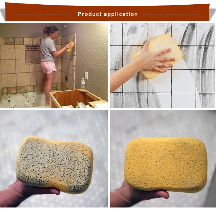 Grouting And Washing Sponge Grout Cleaning Foam Tile Washing Sponge By