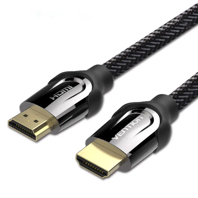 

Vention HDMI Cable 1m/2m/5m/8m/10m HDMI to HDMI Connector Adapter Cable 1.4V 2.0V 1080p 3D for PC HDTV Projector, Black