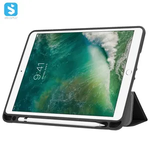 iPad 9.7 Inch 2018 Case Pencil Holder Trifold Stand