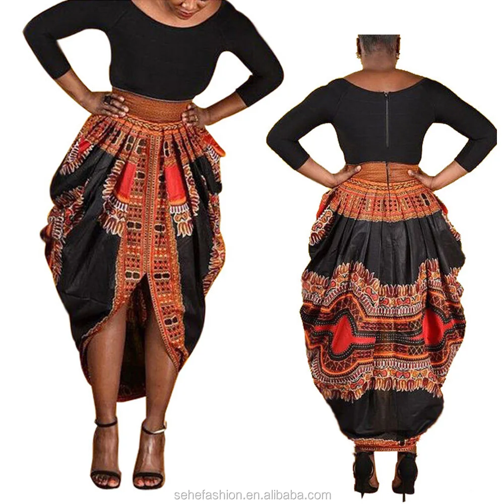 DH6615 High quality puffy bottom women noble cotton dashiki kaftan long dress