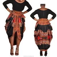 

DH6615 High quality puffy bottom women noble cotton dashiki kaftan long dress