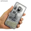 Factory glitter liquid custom cell phone case for Samsung galaxy S9 plus luxury covers