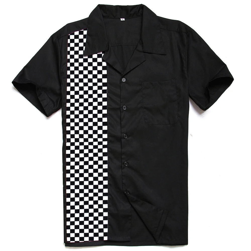 

Custom Service Mosaic Printing Casual Shirt For Men Free Dropship