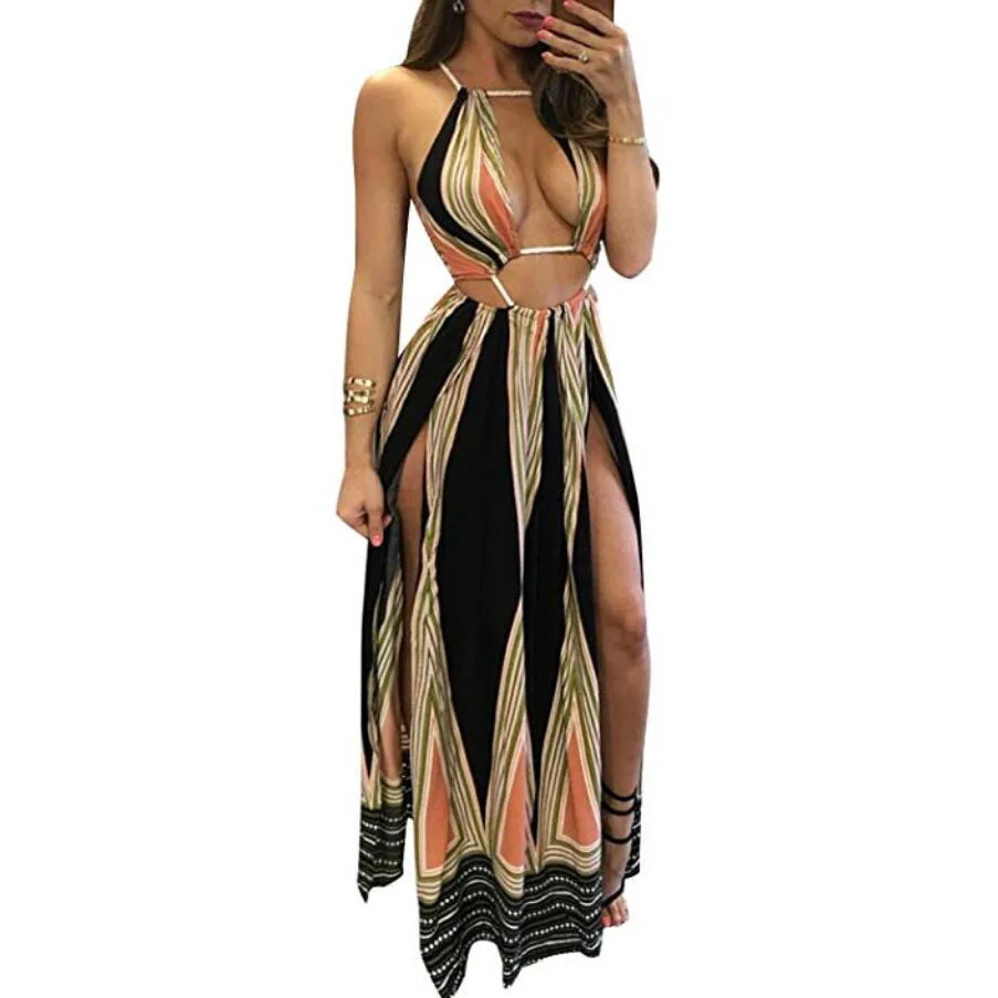 Bohemian Dresses Summer Sexy Beach Dresses Fashion Chiffon Dresses vestidos de gala