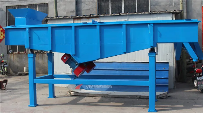 Electric linear industrial sand vibrating sieve machine