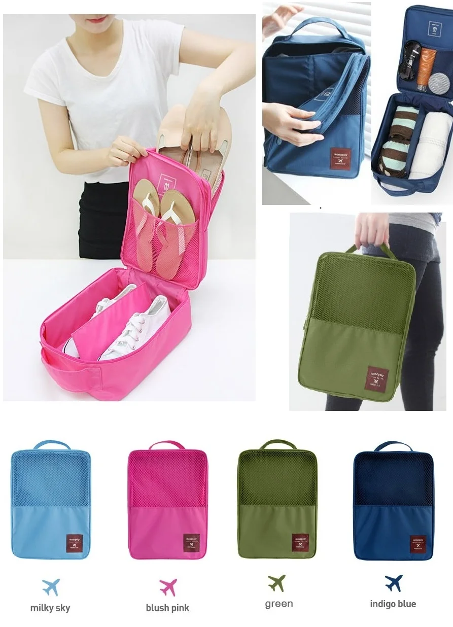 Foldable Waterproof Portable Shoe Organizer Bag Pouch,Wholesale Light