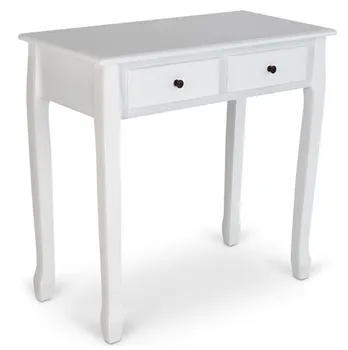 White Dressing Table Vanity Table Dresser 4 Drawers Storage