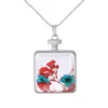 Antique wholesale fashion chain glass bottle dried flower necklace