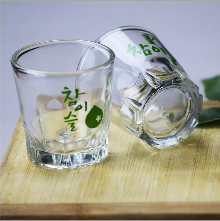 

High Quality 50ml 60ml Empty Liquor Shot Glass Cup Glass Mini Cup Soju Shot Glass, Clear