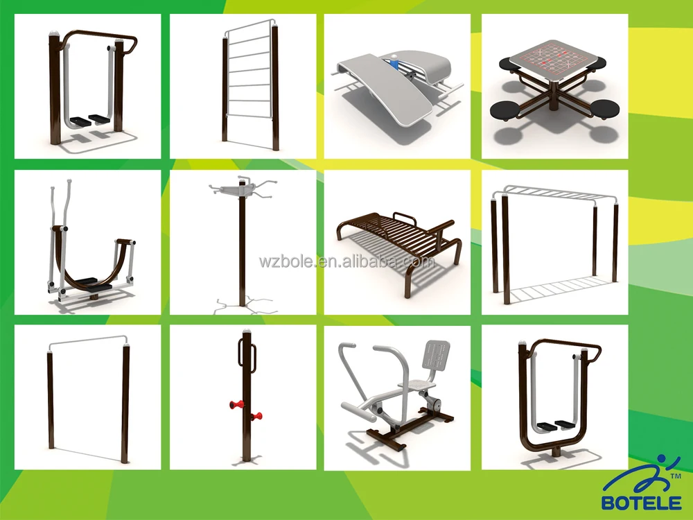 Galvanized Steel Disabled Fitness Equipment Exercise Equipment For