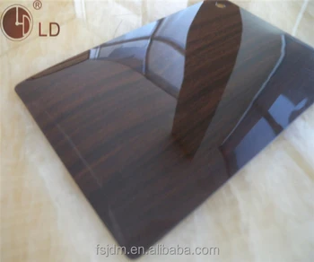 High Gloss Pvc Wood Grain Laminate Sheet For Cabinet Buy High