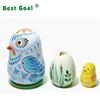 Handmade Nesting Doll Chicken with egg