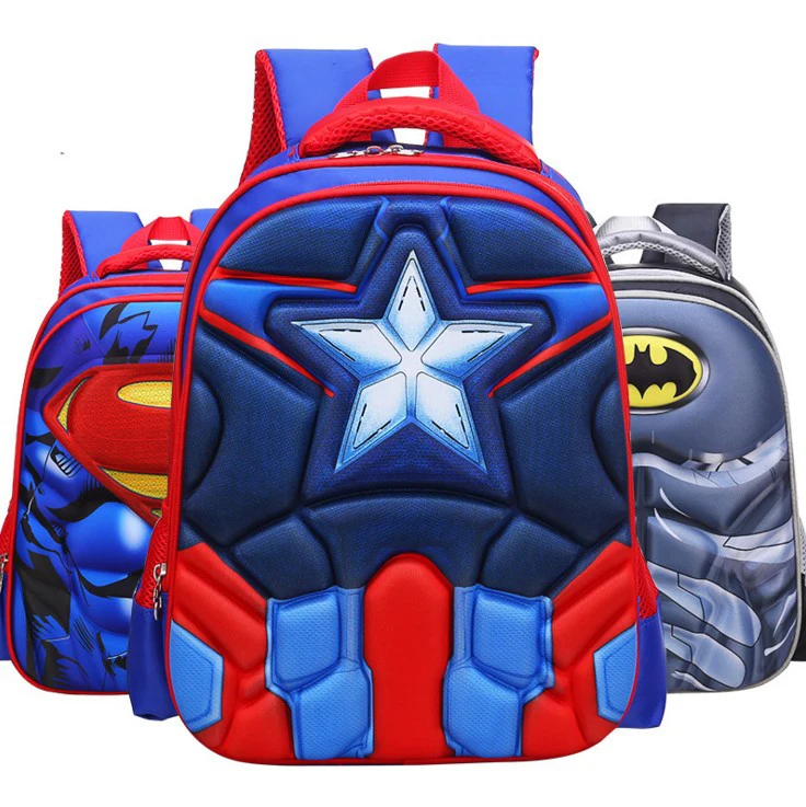 

Amazon Children Alleviating Burdens Kids Cartoon Pictures Captain America EVA Backpack School Bag