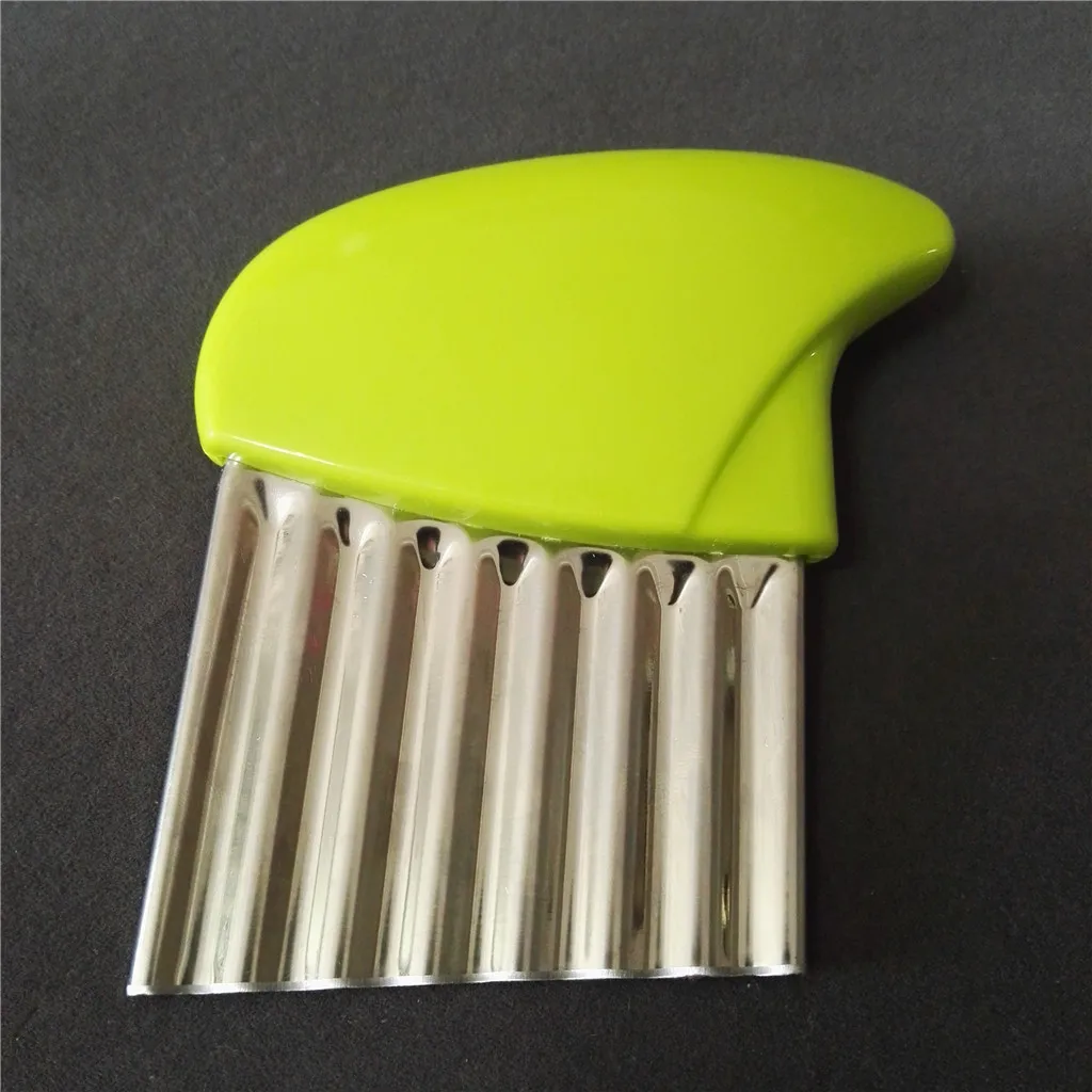 stainless steel vegetable carror potato wavy crinkle cutter
