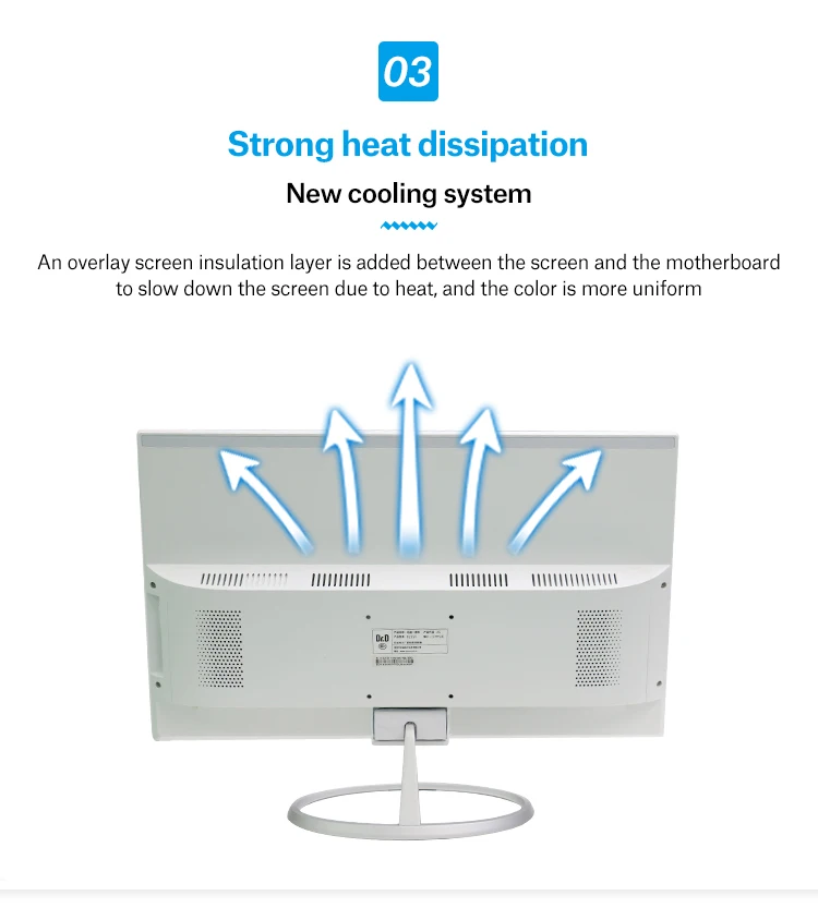 Dr.D 250nits typical brightness 21.5 Inch all in one touch desktop computer 4k