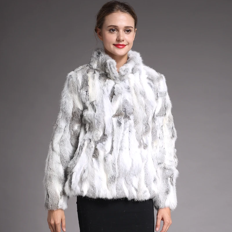 

121 Women Rabbit Fur Coat Real Fur Coats for Women 2018 Winter Warm Full Sleeve Fashion Outwear Quality, N/a