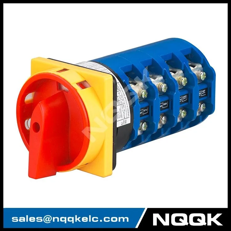 4 Position 690v 20a 4 Poles Main Universal Changeover Cam Rotary Switch