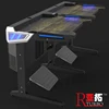 Rturbo cyber cafe desk table with huge space and enough tools